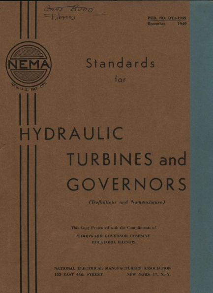 Hydraulic turbines and governors_  Ca_1949    cover.jpg